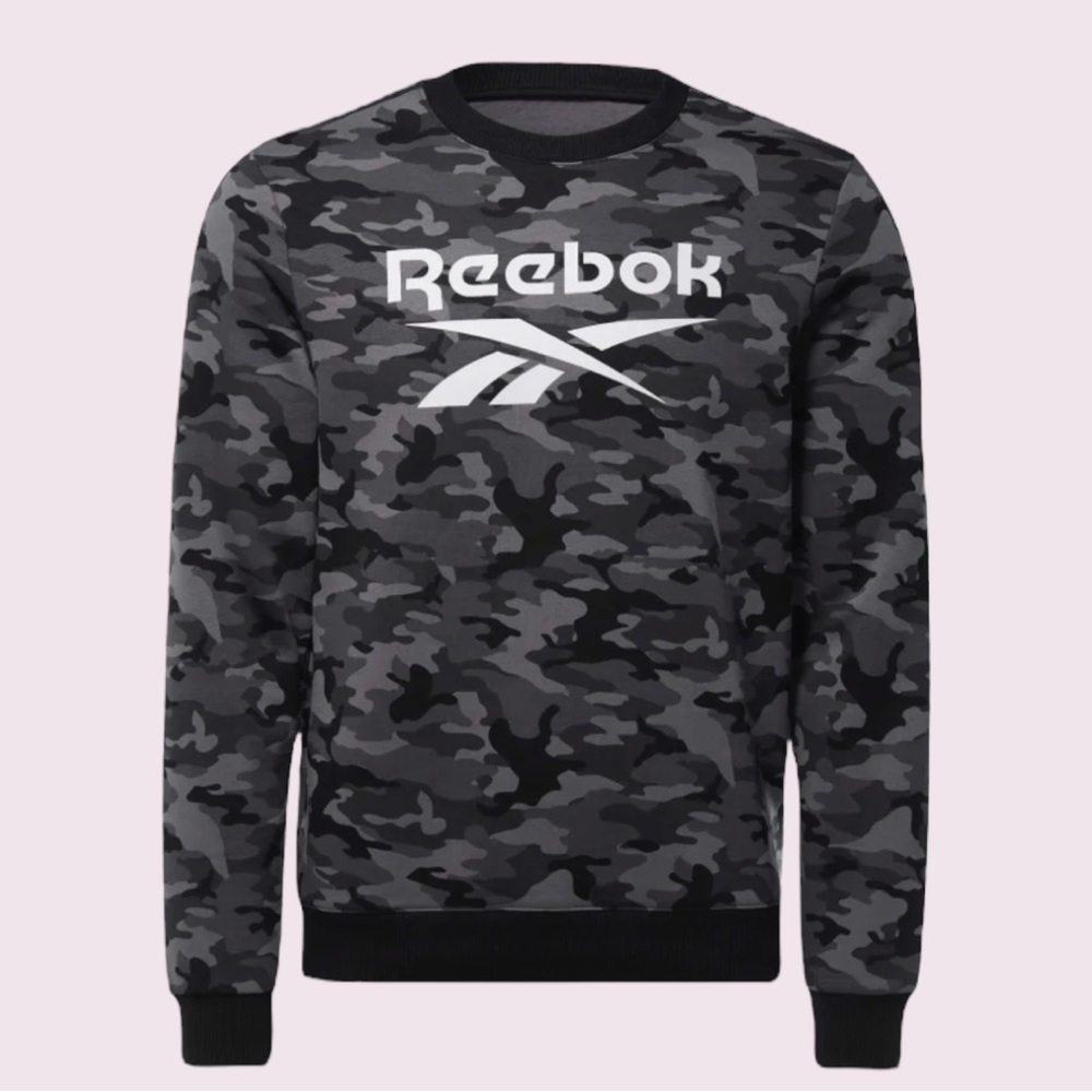 Reebok Identity Camo Big Logo Crew Sweatshirt
